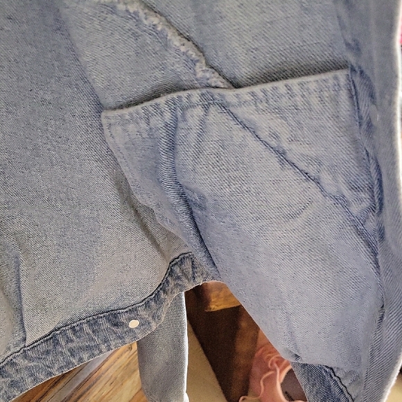 Forever 21 Blue Jean Jacket with Silver Fringe - Picture 10 of 14